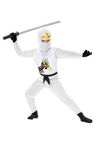 Charades Ninja Avenger Series II Childs Costume White XSmall