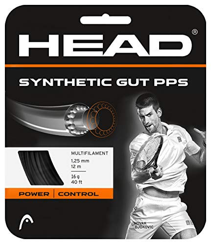 HEAD Synthetic Gut PPS Multifilament Tennis Racket String Set  Black 16 Gauge Model281065