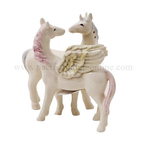 Pacific Giftware Unicorn and Pegasus Attractives Salt and Pepper Shakers