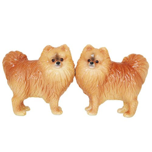Pacific Giftware Pomeranian Dog Salt and Pepper Shakers Set Magnetic