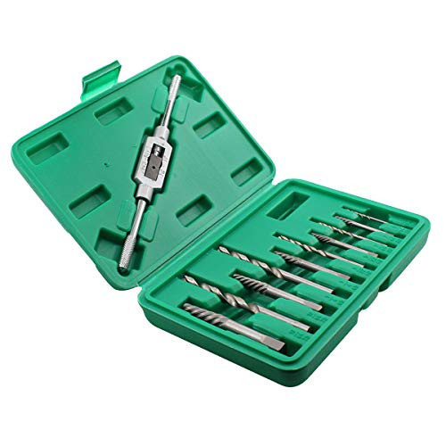 ApplianPar Stripped Screw Extractor Drill Kit Broken Damaged Bolt Fastener Extractor Screw Remover Set with Wrench Spanner