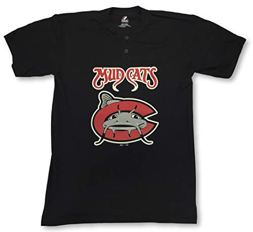 Majestic Carolina Mudcats Minor League 2Button Mens Jersey TShirt 3X