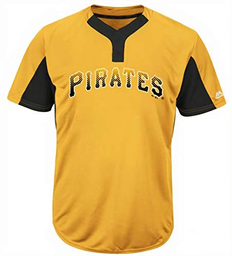 Majestic Pittsburgh Pirates Premier Eagle Cool Base Mens 2Button Jersey Small