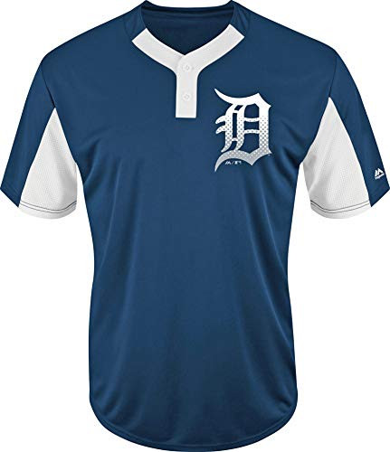 Detroit Tigers Premier Eagle Cool Base Youth 2Button Jersey Large Black