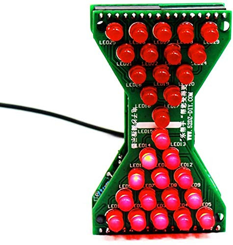 DDIY Electronic Hourglass DIY Soldering Project Red LED Speed Adjustable
