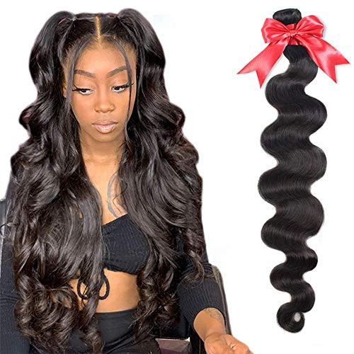 9A Brazilian Body Wave Hair Bundles 26 Inch 100 Human Hair 1 Bundles Body Wave Unprocessed Virgin Weave Hair Human Bundles Natural Color