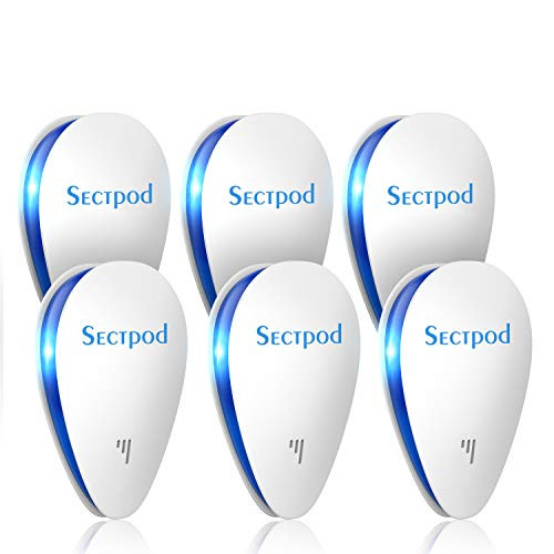 Ultrasonic Pest Repeller 6 Packs Electronic Pest Repellent Indoor Plug in in for Insects Mosquitoes Mice Ants Roaches Spiders Bugs Flies Cockroach 100 Child and Pets Safe
