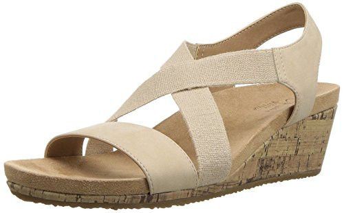 LifeStride Womens Mexico Wedge Sandal Bone 85 M US