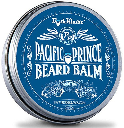 Pacific Prince Beard Balm Leave in Conditioner Beard Butter Premium Midnight Ocean Breeze Scent 2 oz  Best Aquatic Fresh Scent Conditioning Beard Balm for Bearded Men Grooming