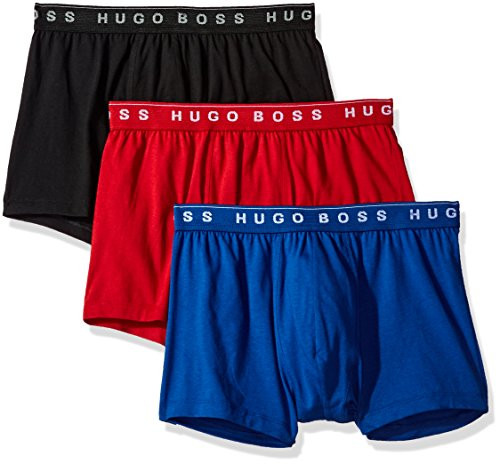 Hugo Boss Mens 3Pack Cotton Trunk New RedBlueblack XXL