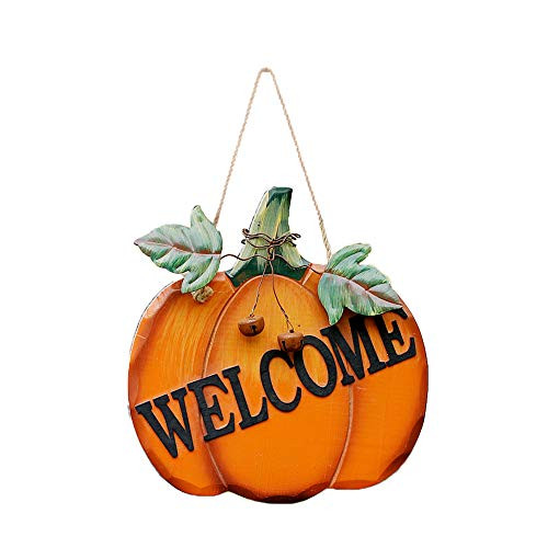 WHY Decor Wood Pumpkin Welcome Sign Hanging Wall Door Decor Welcome Pumpkin Sign Fall Decor for Front Door Wood Harvest Hanging Wall Sign Fall Autumn Halloween Thanksgiving Harvest Decoration WHY Decor Wood Pumpkin Welcome Sign Hanging Wall Door Decor Welcome Pumpkin Sign Fall Decor for Front Door Wood Harvest Hanging Wall Sign Fall Autumn Halloween Thanksgiving Harvest Decoration