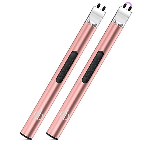 Electric Lighter Candle Lighter USB Rechargeable Rose Gold