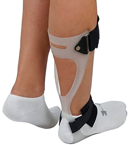 ORTONYX Anklefoot Orthosis Swedish AFO Foot Drop Support Brace  Left Medium White ORTONYX Anklefoot Orthosis Swedish AFO Foot Drop Support Brace  Left Medium White