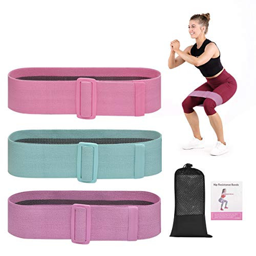 Xiazuo Workout Resistance Bands Adjustable Fabric Booty Bands Exercise Bands for Legs and Butt Non Slip Resistance Loops for Squat Glute Hip Fitness Bands Xiazuo Workout Resistance Bands Adjustable Fabric Booty Bands Exercise Bands for Legs and Butt Non Slip Resistance Loops for Squat Glute Hip Fitness Bands