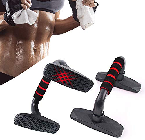 Huttoly Push Up Bars Push Up Handles for Floor Push Up Bracket Strength Training Workout Stands Equipment Pushup Stands for Men and Women Home Gym Exercise Workout Training