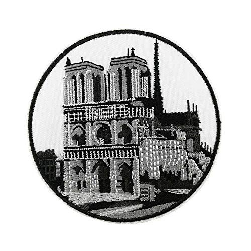 Notre Dame Cathedral Paris Embroidered Iron on sew on Patch