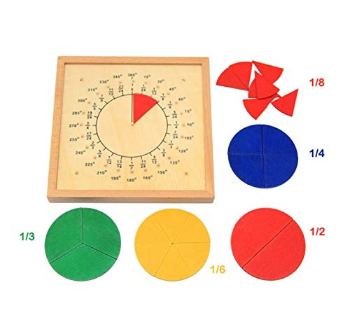 Danni Baby Early Education Circular Fraction Division Math Teaching Aids Montessori Round Fraction Board Children Wood Math Educational Toy Danni Baby Early Education Circular Fraction Division Math Teaching Aids Montessori Round Fraction Board Children Wood Math Educational Toy