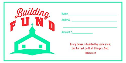 Building Fund Church Offering Envelopes  100 pc