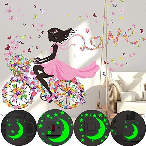 SENGTER Wall Decals Removable PeelStick SelfAdhesive Wall Stickers Murals Art Decor Wall Decals for Girls Bedroom Living Room Dance Room Home Wall
