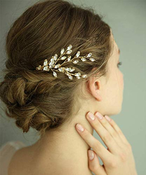 FXmimior Wedding Bridal Hair Accessories Wedding leaf crystal hair jewelry Wedding Comb Crystal Hair Comb Bridal Headpiece Bridal Hair Comb Rhinestone Comb gold FXmimior Wedding Bridal Hair Accessories Wedding leaf crystal hair jewelry Wedding Comb Crystal Hair Comb Bridal Headpiece Bridal Hair Comb Rhinestone Comb gold