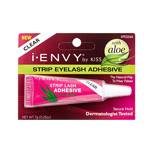 Kiss I Envy Clear 04 Eyelash Adhesive Strip With Aloe 025oz