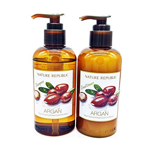 Nature Republic ARGAN Essential Deep Care SHAMPOO and CONDITIONER VALUE SET for Damaged Hair Nature Republic ARGAN Essential Deep Care SHAMPOO and CONDITIONER VALUE SET for Damaged Hair