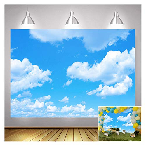 Blue Sky White Clouds Theme Photography Backdrops 7x5ft Clear Sky Kids Birthday Party Banner Newborn Baby Shower Photo Background Wedding Party Decor Studio Props Vinyl Blue Sky White Clouds Theme Photography Backdrops 7x5ft Clear Sky Kids Birthday Party Banner Newborn Baby Shower Photo Background Wedding Party Decor Studio Props Vinyl
