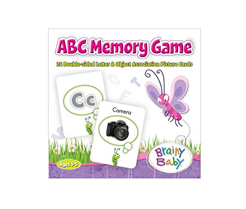 Brainy Baby ABC Memory Game Picture Card Set for Preschool Children