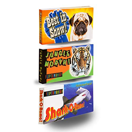 Fliptomania Wild and Wacky Animal Flipbook 3-Pack