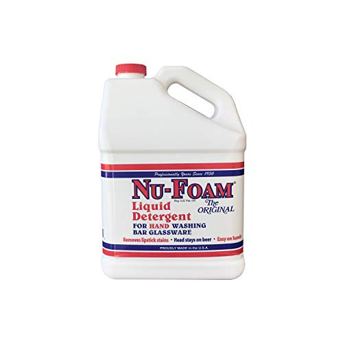 Glissen Chemical 102029 NuFoam Liquid DetergentLiquid Detergent for Hand Washing Bar Glassware 1Gallon