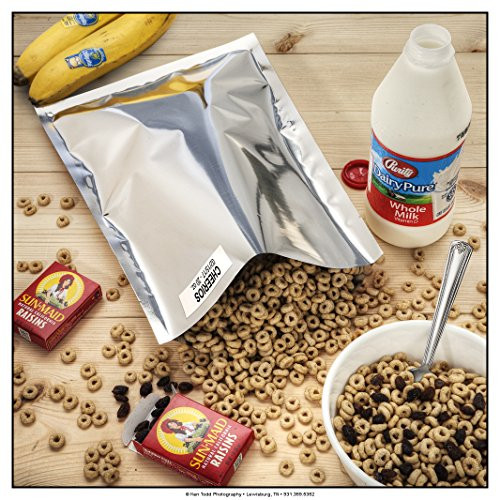 60 1Gallon Genuine Mylar Bags  60 300cc Oxygen Absorbers for Long Term Food Storage by ShieldPro