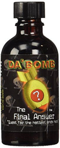 DaBomb The Final Answer Hot Sauce 2 oz Glass Bottle