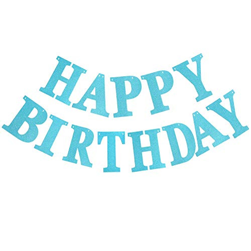 Happy Birthday Banner Baby Blue Birthday Banner Supplie Birthday Banner Party Decoration Supplie