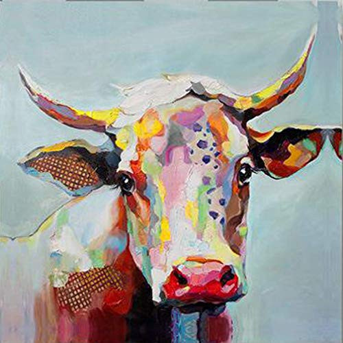 DIY 5D Diamond Painting Kit Full Diamond Colorful Cow Embroidery Rhinestone Cross Stitch Arts Craft Supply for Home Wall Decor