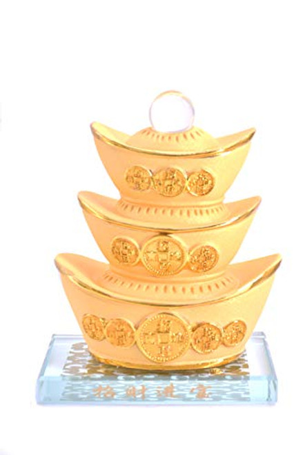 LHR trading inc Feng Shui Gold Ingot Towers Jin Yuan Bao Wealth Porsperity OrnamentsChinese Housewarming Gift Feng Shui Decor LHR trading inc Feng Shui Gold Ingot Towers Jin Yuan Bao Wealth Porsperity OrnamentsChinese Housewarming Gift Feng Shui Decor