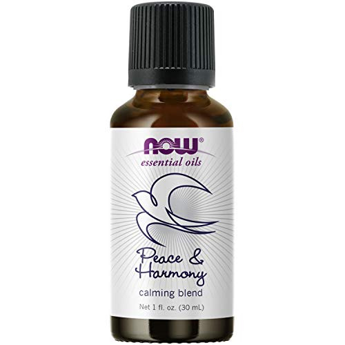 NOW Essential Oils Peace  Harmony Oil Blend Calming Aromatherapy Scent Blend of Pure Essential Oils Vegan Child Resistant Cap 1Ounce