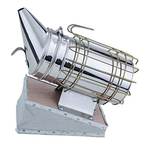 Bueyfolt Bee Hive Smoker with Heat Shield Stainless Steel Beekeeping Equipement Bueyfolt Bee Hive Smoker with Heat Shield Stainless Steel Beekeeping Equipement