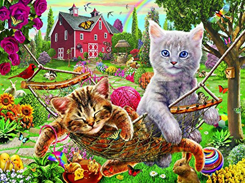 Cats on the Farm 300 pc Jigsaw Puzzle by SunsOut