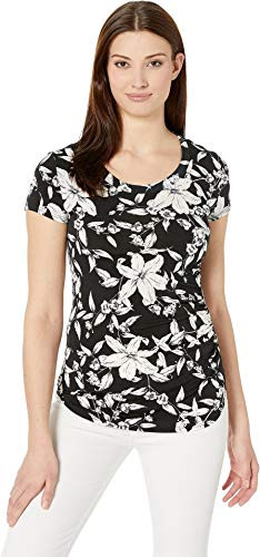 Karen Kane Side Shirred Top Print XS