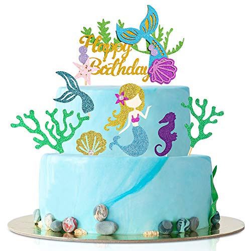 Glitter Mermaid Theme Birthday Cake Topper?Since1989 Mermaid cake Topper for Baby Shower Under the Sea Mermaid Birthday Party Supplies favors Decorations Glitter Mermaid Theme Birthday Cake Topper?Since1989 Mermaid cake Topper for Baby Shower Under the Sea Mermaid Birthday Party Supplies favors Decorations
