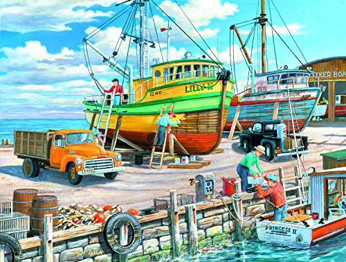Sunsout 2019 Sisters of The Sea by Artist Ken Zylla 500 Piece Boats Jigsaw Puzzle