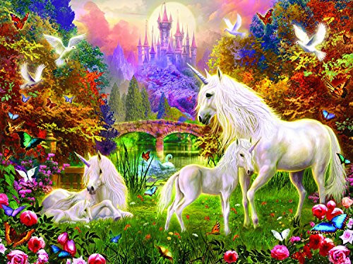 Castle Unicorns 300 pc Jigsaw Puzzle by SunsOut