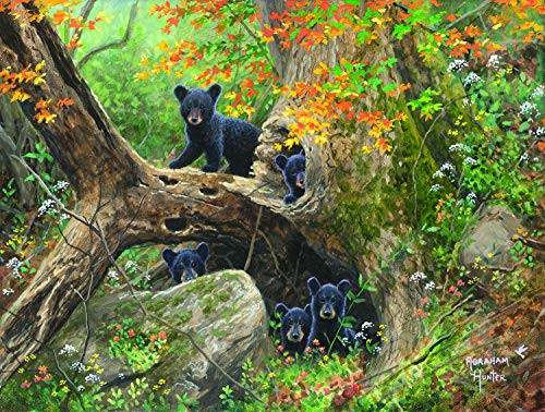 Sunsout 2019 Recess by Artist Abraham Hunter 500 Piece Bears Jigsaw Puzzle
