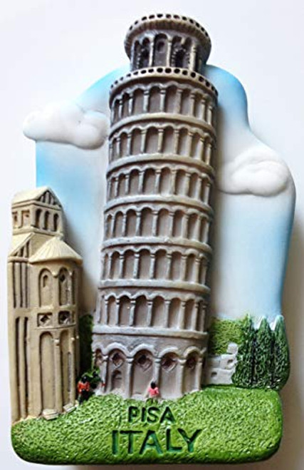 Leaning Tower of PISA ITALY Resin 3D fridge Refrigerator Thai Magnet Hand Made Craft by Thai MCnets