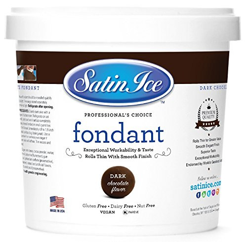 Satin Ice Dark Chocolate Fondant 5 Pounds