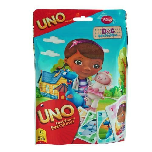 Disney Doc McStuffins Kids Uno Card Game in Foil Bag