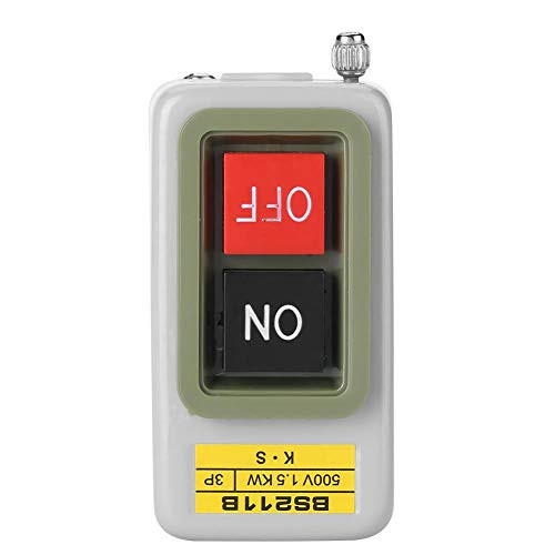 Push Button Switch 3P Push Button Switch On Off Self Locking Push Button AC 220V380V BS211B 3 Phase OnOff Locking Push Button Switch