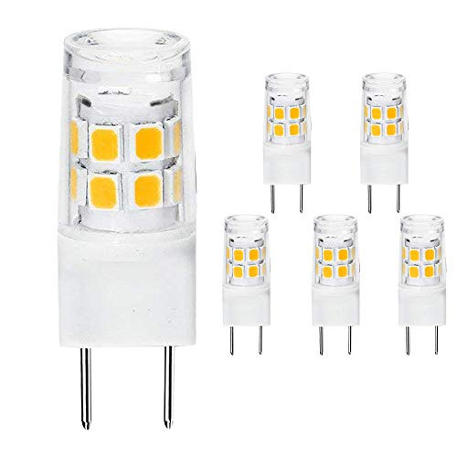 New G8 LED Light Bulb G8 GY86 Bipin Base 3W 120V 20W 35W Halogen Replacement Bulb for Under Counter Kitchen Lighting UnderCabinet Light Puck Light ?5Pack? White Color Daylight White