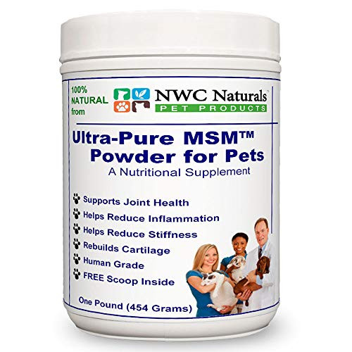 NWC Naturals UltraPure MSM Powder for Pets  1 lb Canister Made in The USA OptiMSM