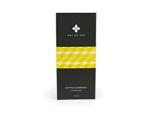 Organic Caffeine Free Chamomile Herbal Tea  Art of Tea Egyptian Chamomile 12 Tea Bag Sachets